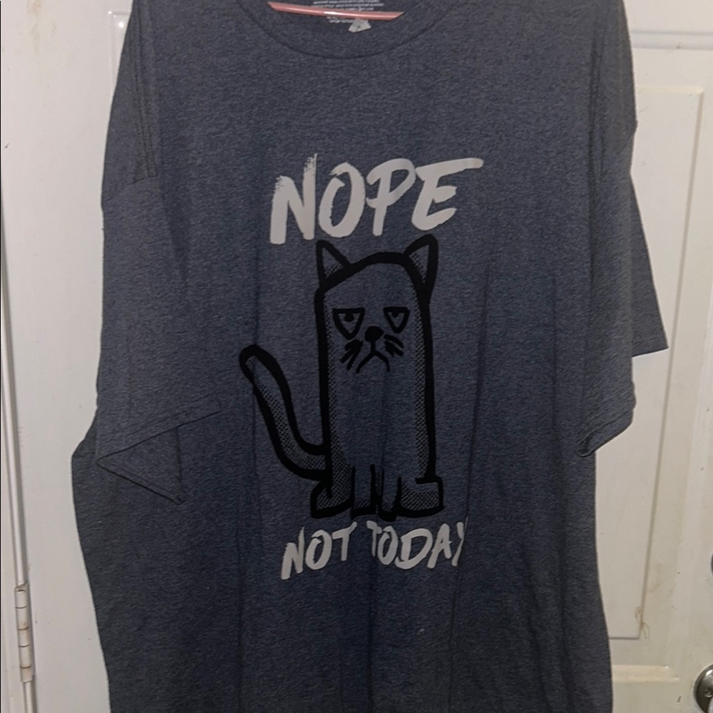 Gray Cat Graphic T-Shirt